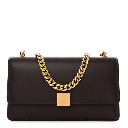 Celine Smooth Calfskin Medium Case Chain Flap Burgundy 1 of 10