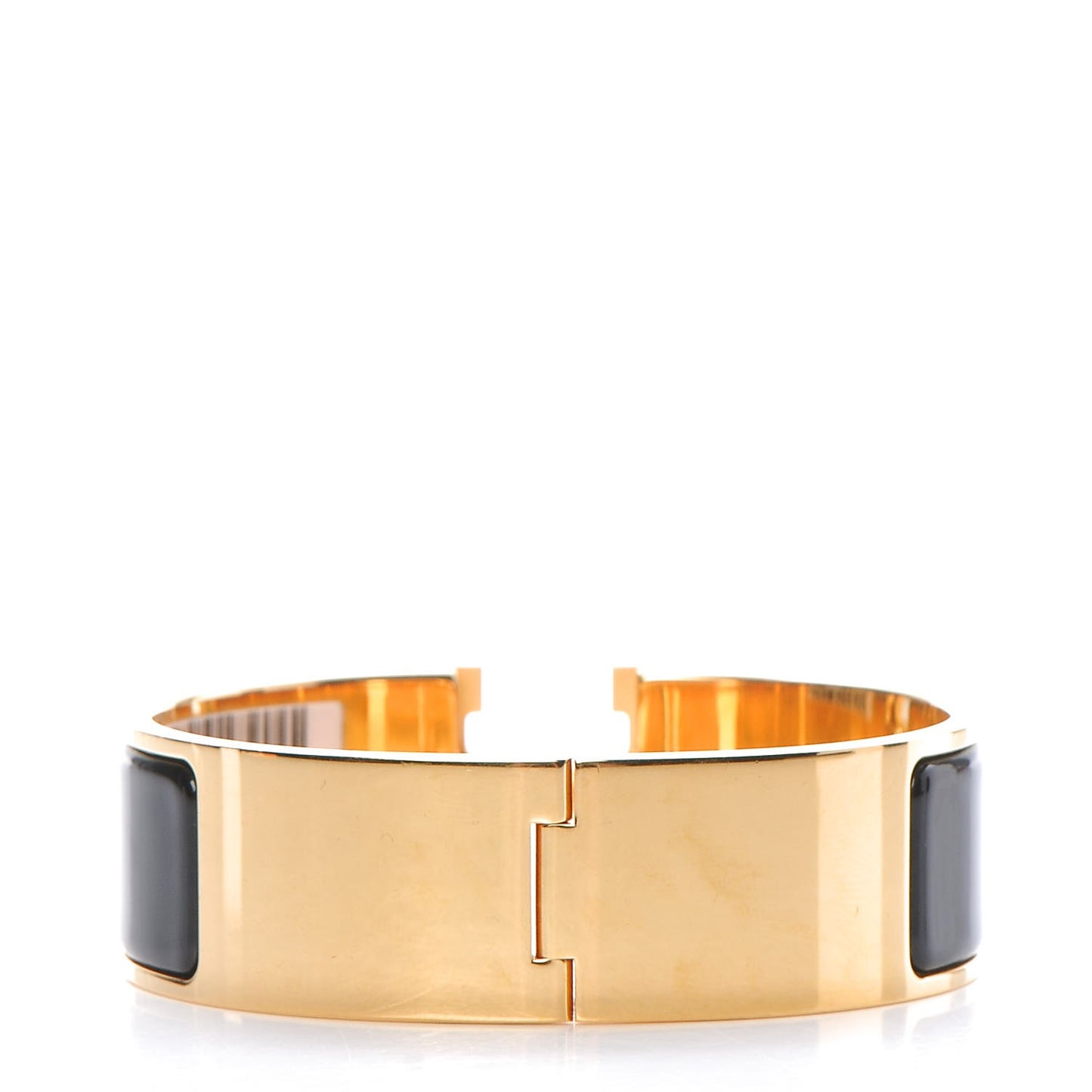 Enamel Wide Clic Clac H Bracelet GM Black