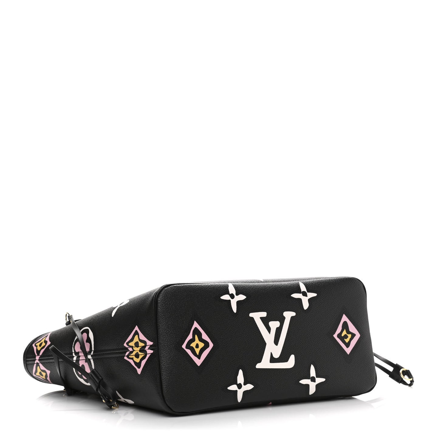 Monogram Giant Wild At Heart Neverfull MM Black