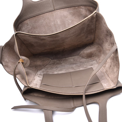 Celine Baby Grained Calfskin Medium Tri-Fold Bag Taupe 5 of 9