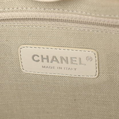 Chanel Mixed Fibers Small Deauville Tote White 7 of 10