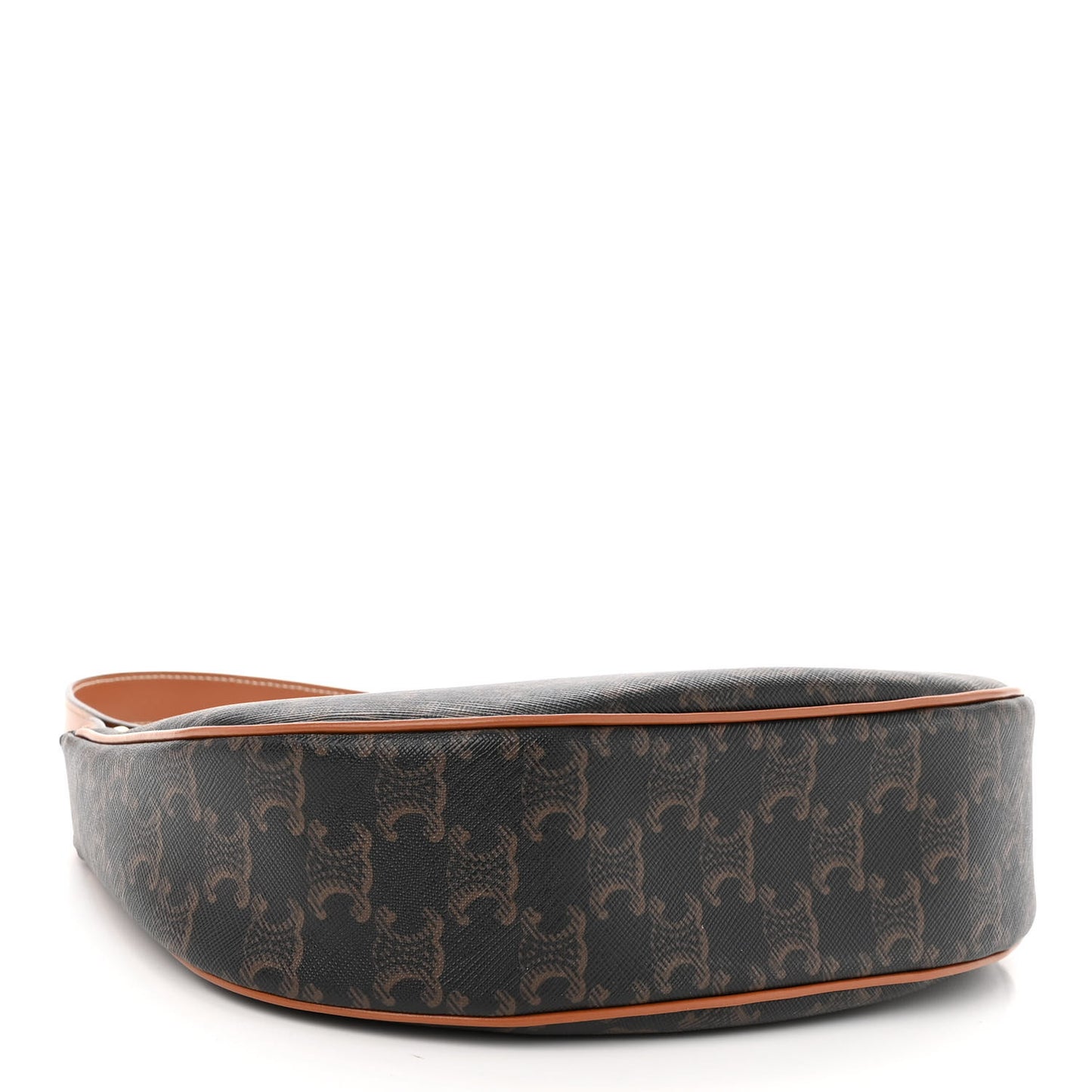Triomphe Canvas Calfskin Ava Shoulder Bag Tan