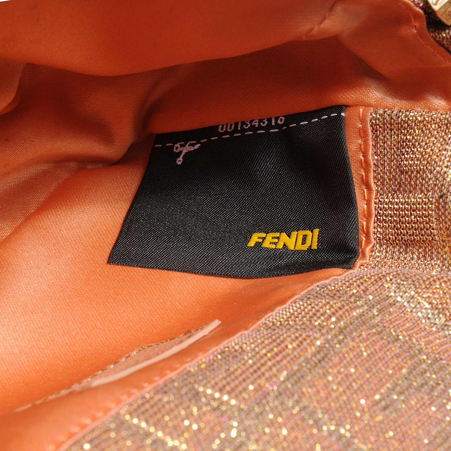 Metallic Lurex Zucca Wristlet Arancio