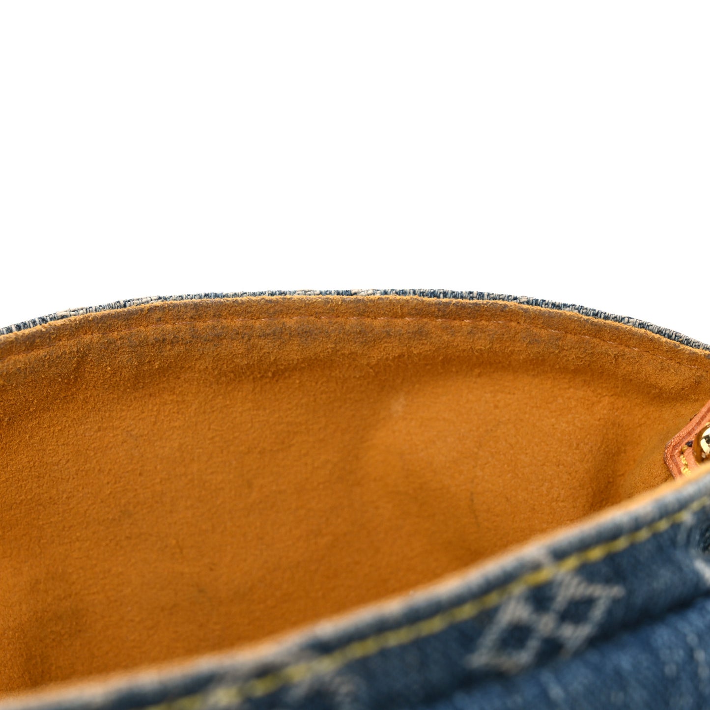 Monogram Denim Mini Pleaty Blue