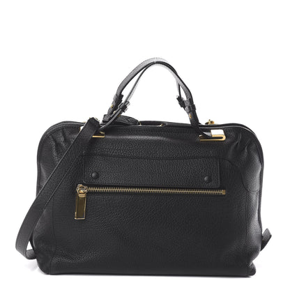 Chloe Grained Calfskin Brooke Satchel Black 1 of 8