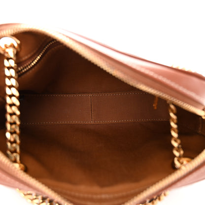 Celine Triomphe Canvas Calfskin Medium Patapans Tan 5 of 9