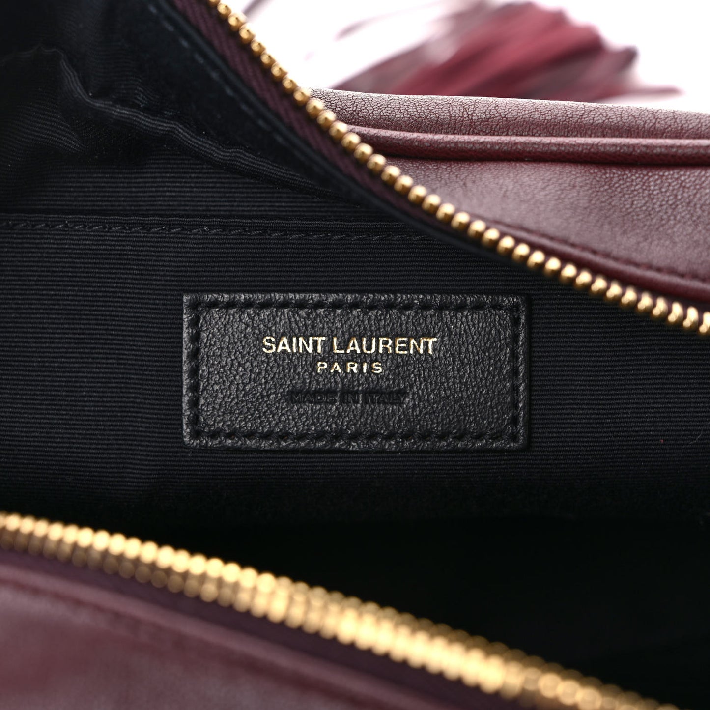 Lambskin Monogram Lou Camera Bag Burgundy