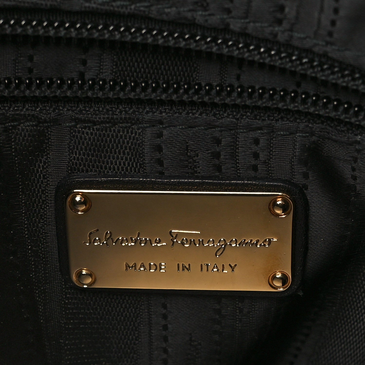 Salvatore Ferragamo Calfskin Evette Hobo Black 7 of 10