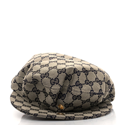 Gucci Monogram Flat Cap S Navy 2 of 9