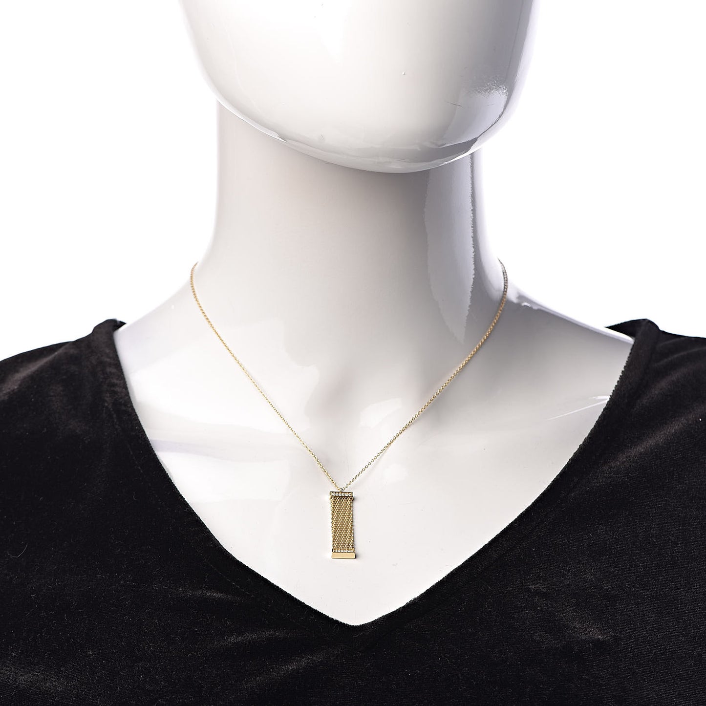 18K Yellow Gold Diamond Somerset Pendant Necklace
