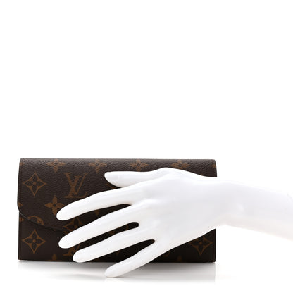 Louis Vuitton Monogram Emilie Wallet Rose Ballerine 2 of 7