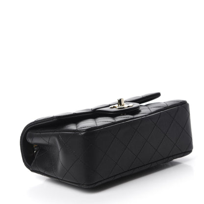 Chanel Lambskin Quilted Mini Rectangular Flap Black 4 of 11