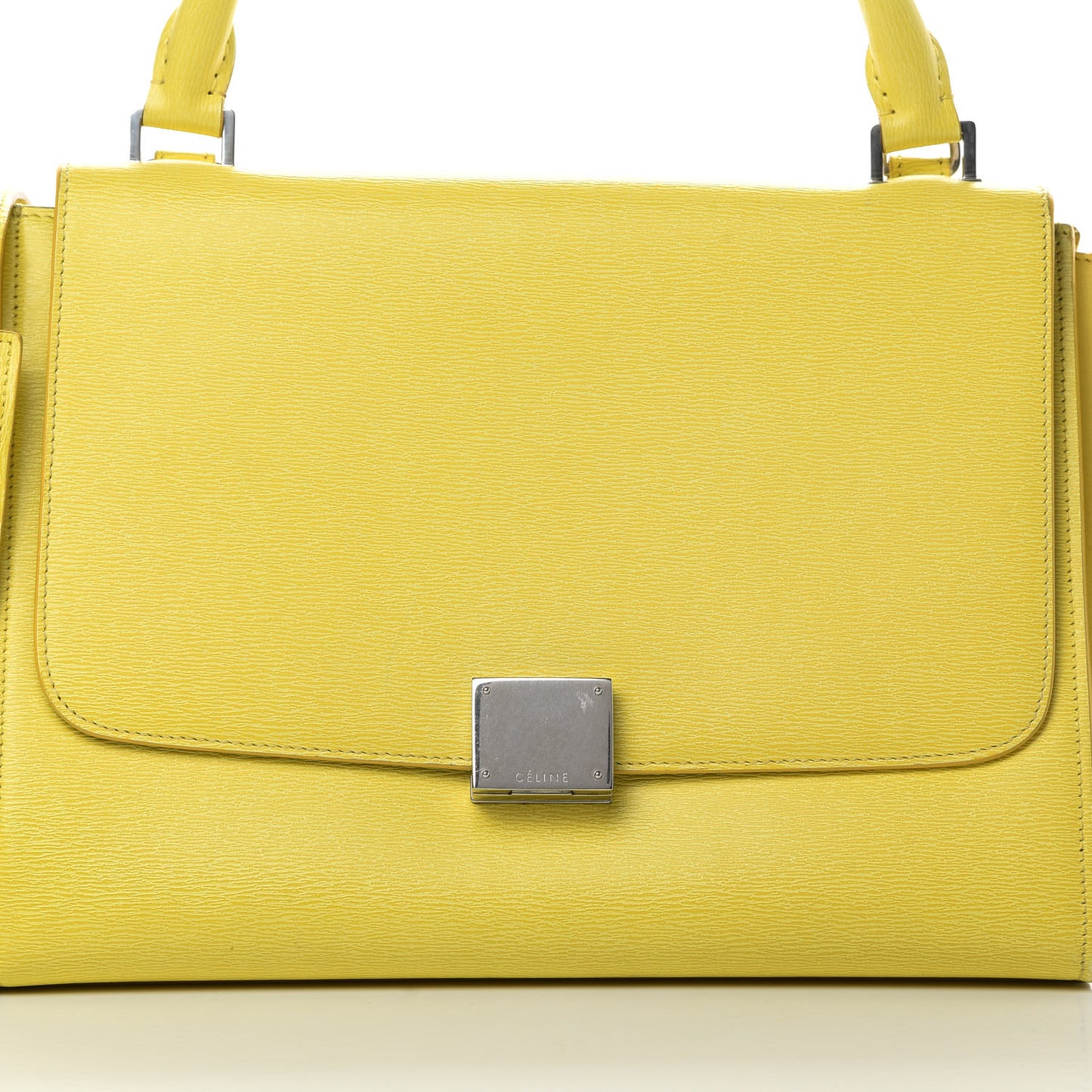 Liege Calfskin Small Trapeze Fluo Yellow