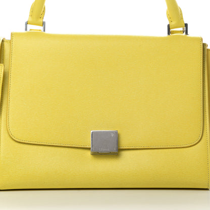 Celine Liege Calfskin Small Trapeze Fluo Yellow 7 of 16