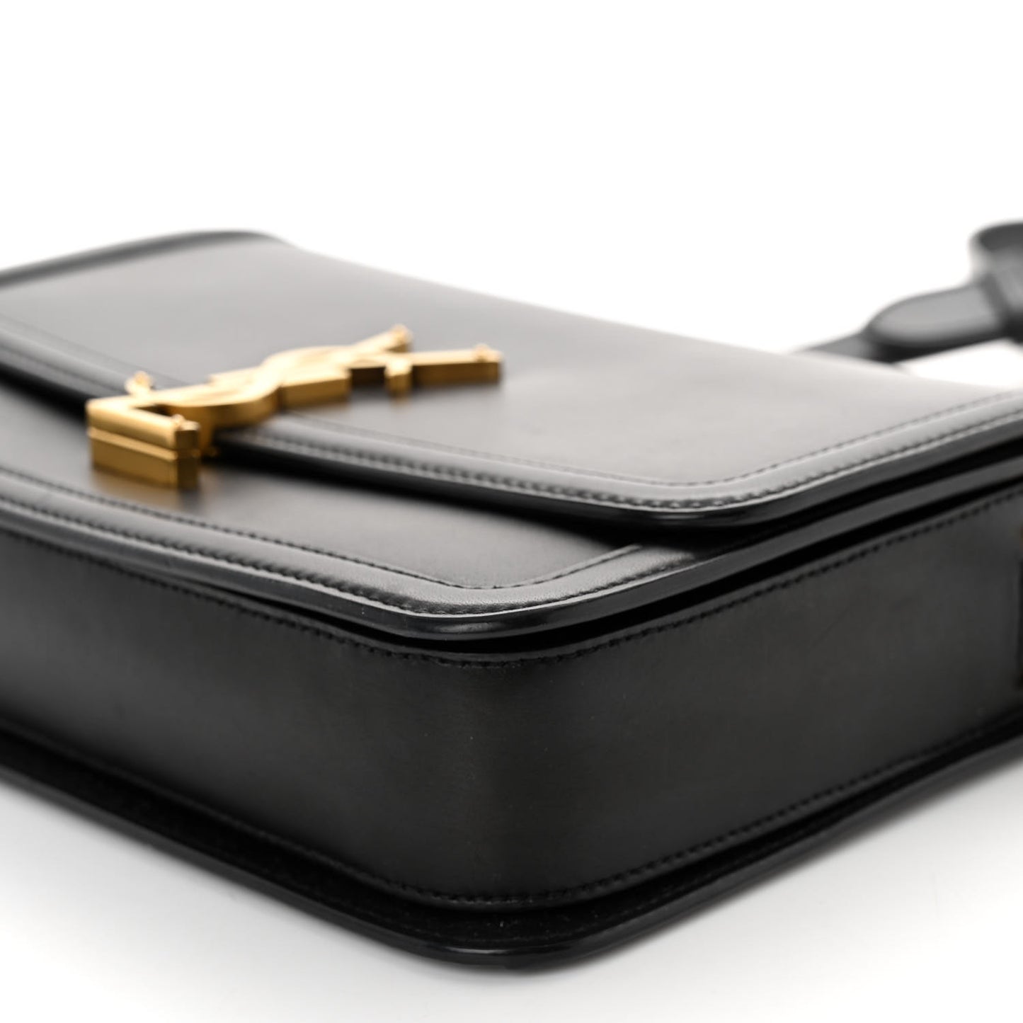Box Calfskin Monogram Medium Solferino Satchel Black