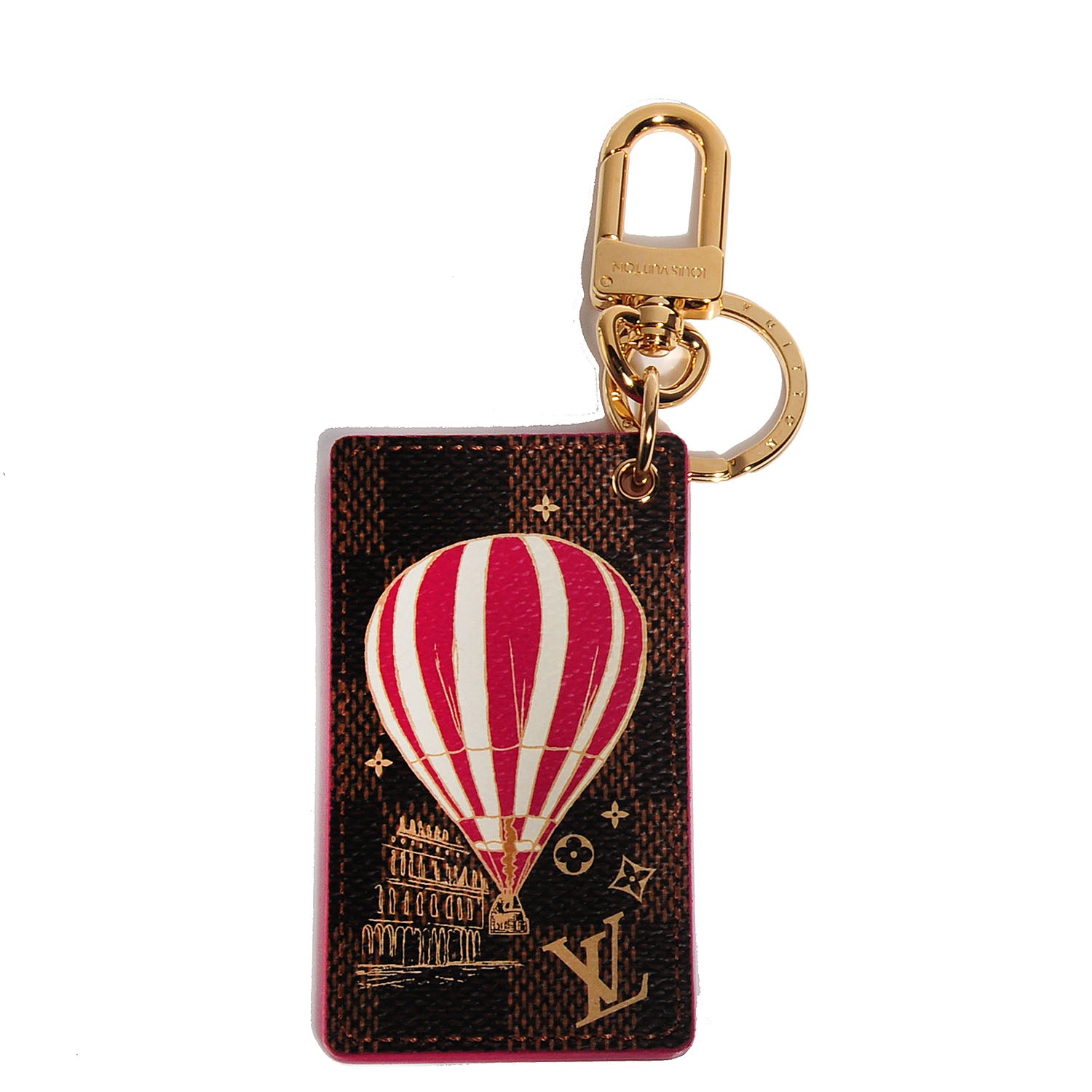Louis Vuitton Damier Ebene Illustre Air Balloon Bag Charm Grenade 1 of 5