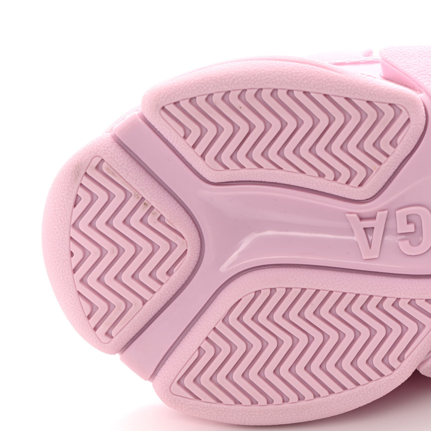 Technical Fabric Mesh Allover Logo Womens Triple S Sneakers 37 Pink White