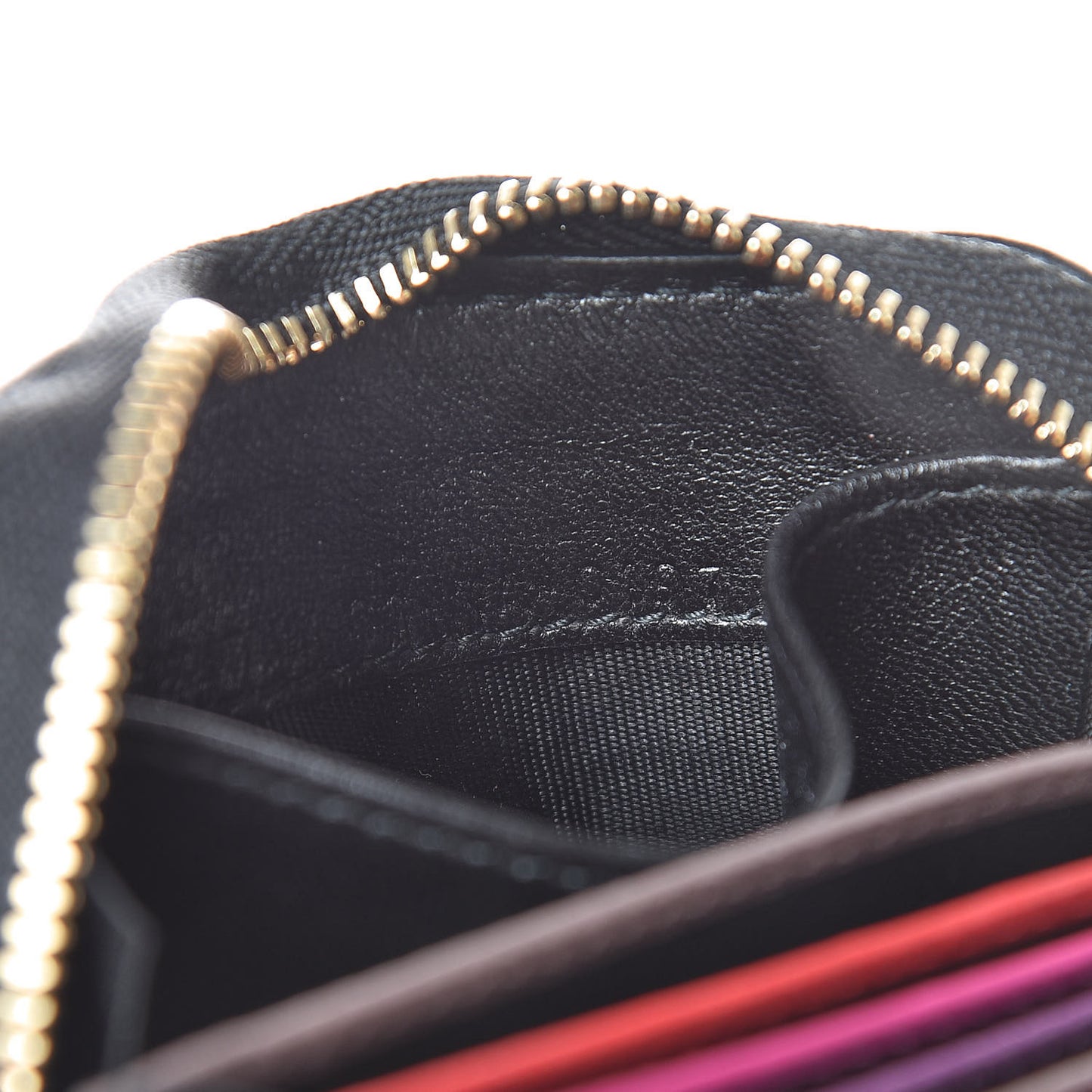 Lambskin Cannage Lady Dior Multi Card Holder Black