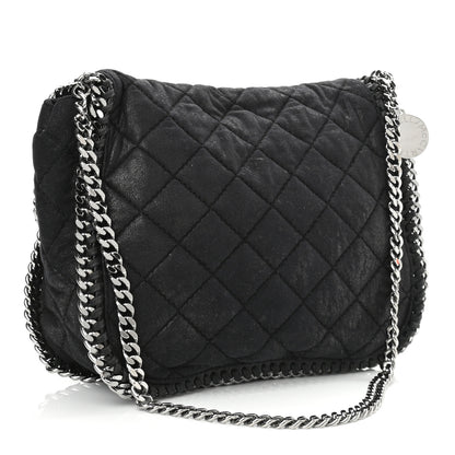 Stella McCartney Shaggy Deer Quilted Falabella Shoulder Bag Black 3 of 10