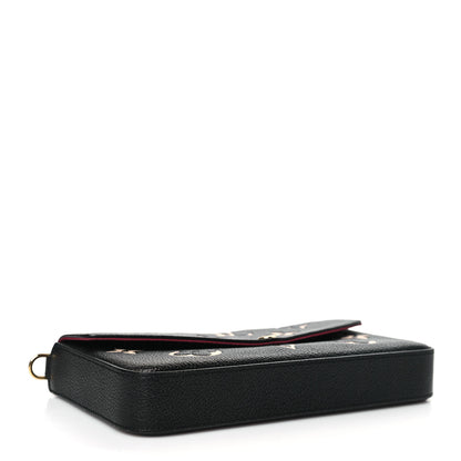 Louis Vuitton Empreinte Monogram Giant Felicie Pochette Black Beige 5 of 8