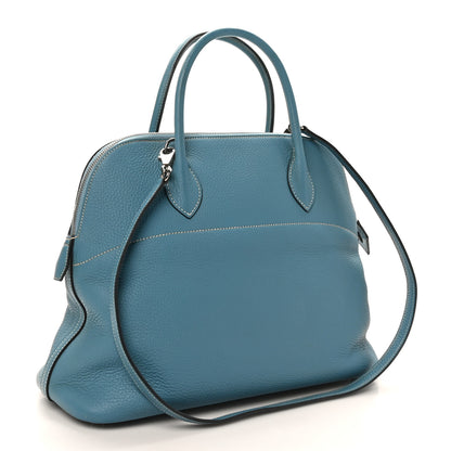 Hermes Taurillon Clemence Bolide 31 Blue Jean 3 of 10