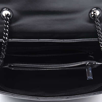 Saint Laurent Calfskin Y Quilted Monogram Medium Loulou Chain Satchel Black 5 of 14