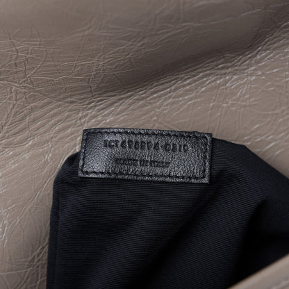 Saint Laurent Crinkled Calfskin Matelasse Monogram Medium Niki Chain Satchel Light Taupe 10 of 10