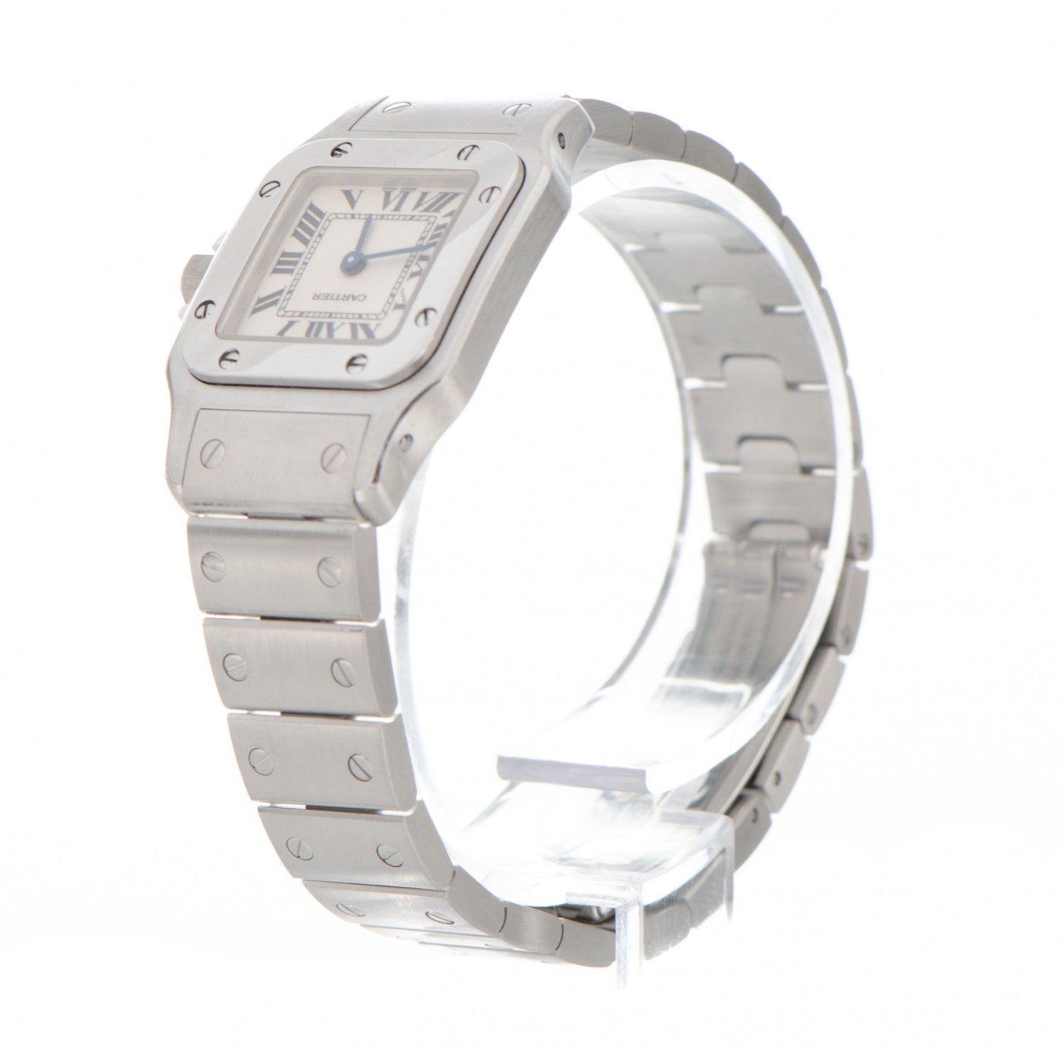 Cartier Stainless Steel 24mm Santos de Galbee Quartz Watch 3 of 9