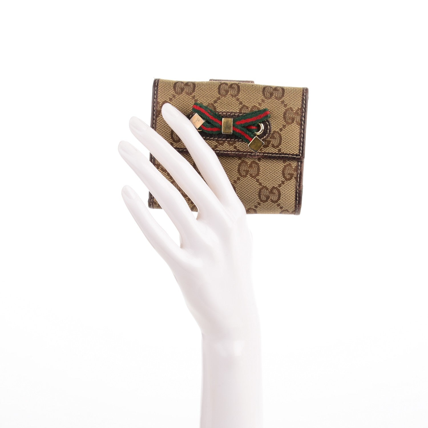 Gucci Monogram Princy Compact French Flap Wallet Brown 2 of 10