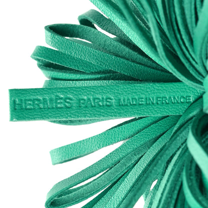 Hermes Lambskin Carmen Tassel Key Holder Menthe 4 of 5