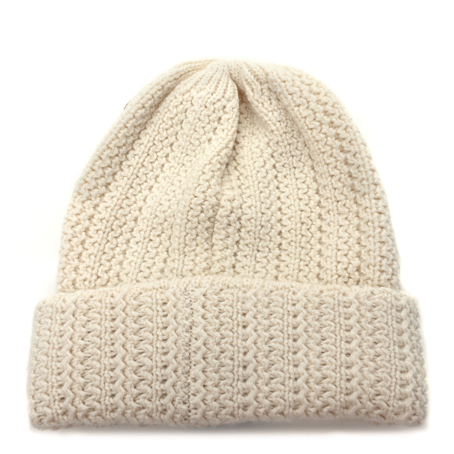 Cashmere CC Beanie Hat White Black