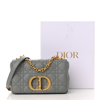 Christian Dior Calfskin Cannage Small Caro Bag Grey 12 of 12