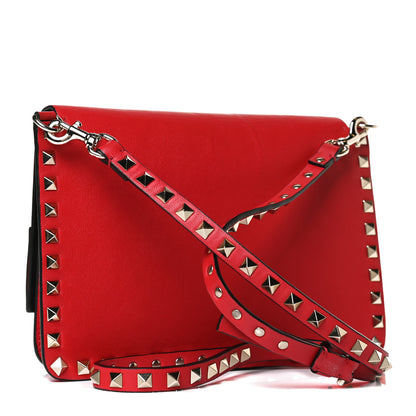 Valentino Garavani Vitello Rockstud Side Slip Crossbody Rouge Pur 4 of 20