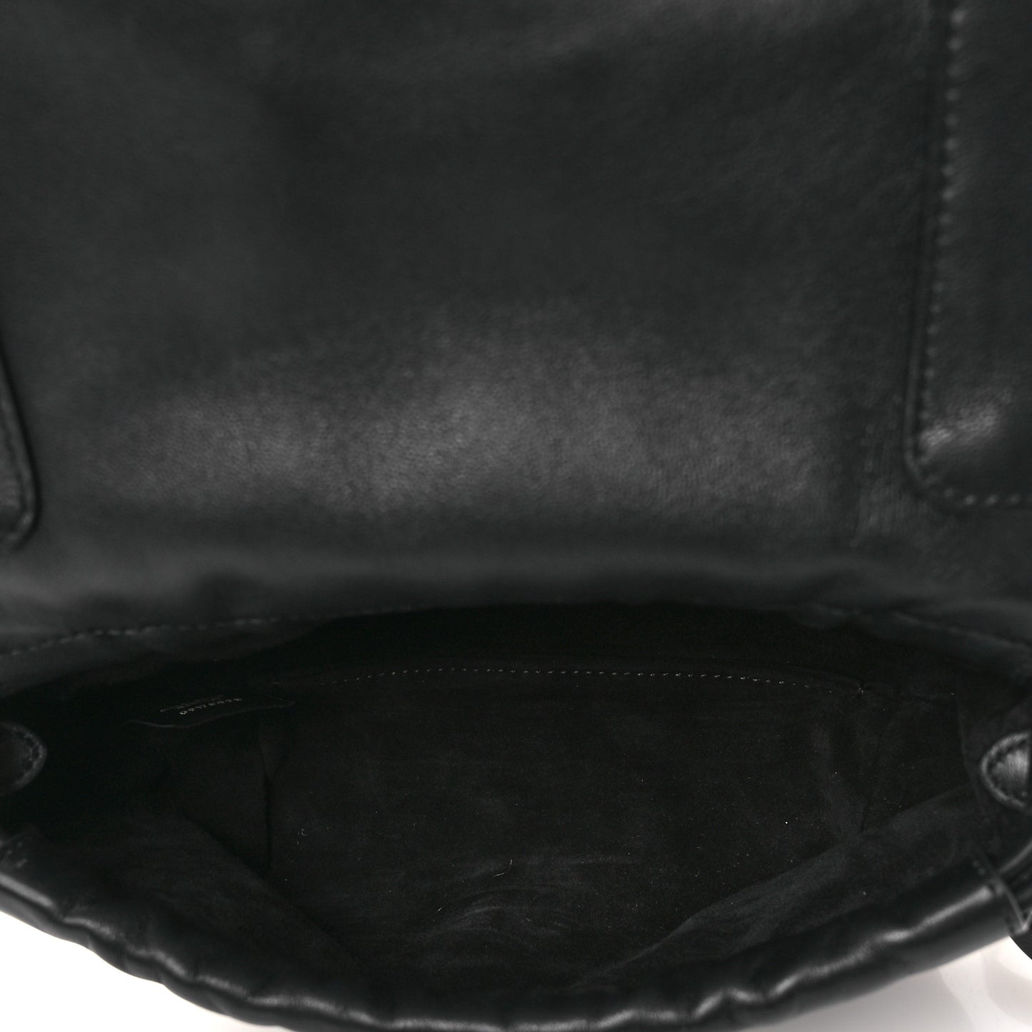 Shiny Nappa Small Mamma Baguette Black