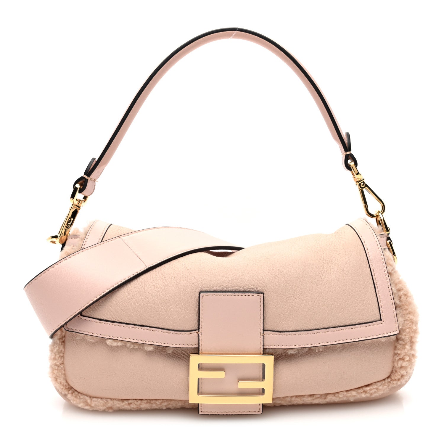 Fendi Lambskin Shearling Baguette Soap 1 of 10