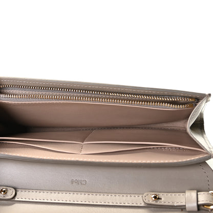 Chloe Grained Calfskin Aby Chain Wallet Motty Grey 8 of 10