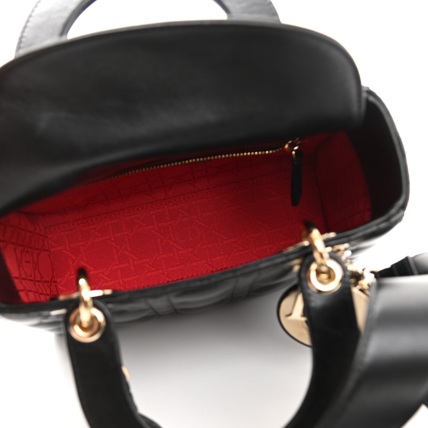 Lambskin Cannage Small My ABCDior Lady Dior Black