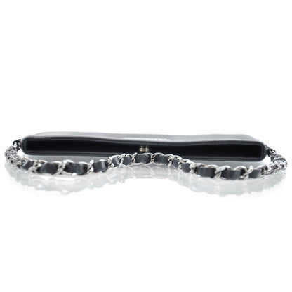 Chanel Leather Chain Pochette Black 5 of 9