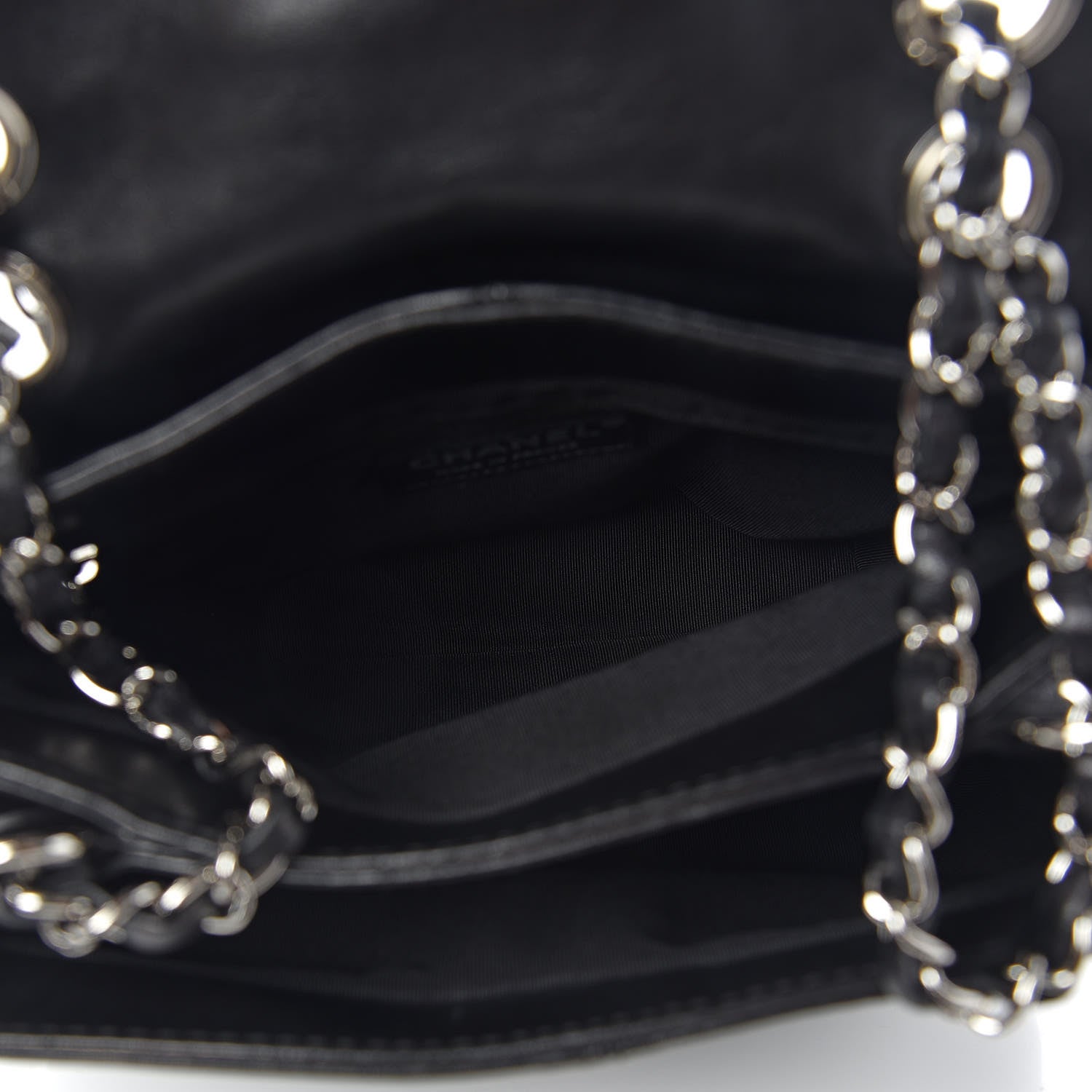 Chanel Shiny Lambskin Quilted Mini Trianon Messenger Flap Black 5 of 11