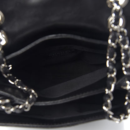 Chanel Shiny Lambskin Quilted Mini Trianon Messenger Flap Black 5 of 11