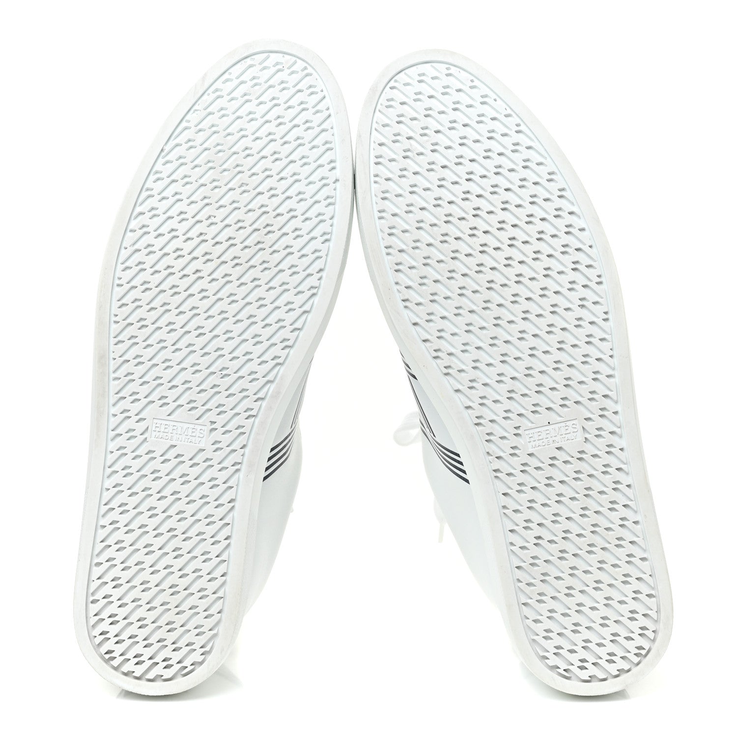 Hermes Calfskin Mens Advantage Sneakers 43.5 White Black 6 of 18