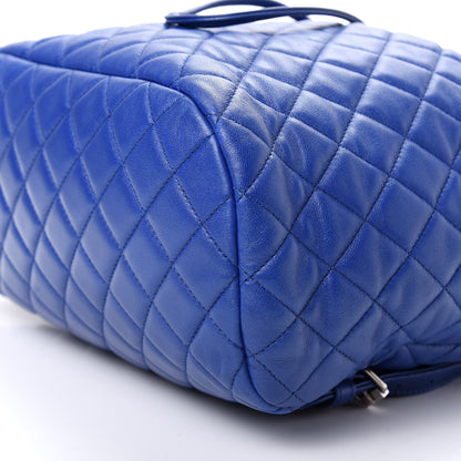 Chanel Lambskin Quilted Large Urban Spirit Backpack Blue 6 of 8