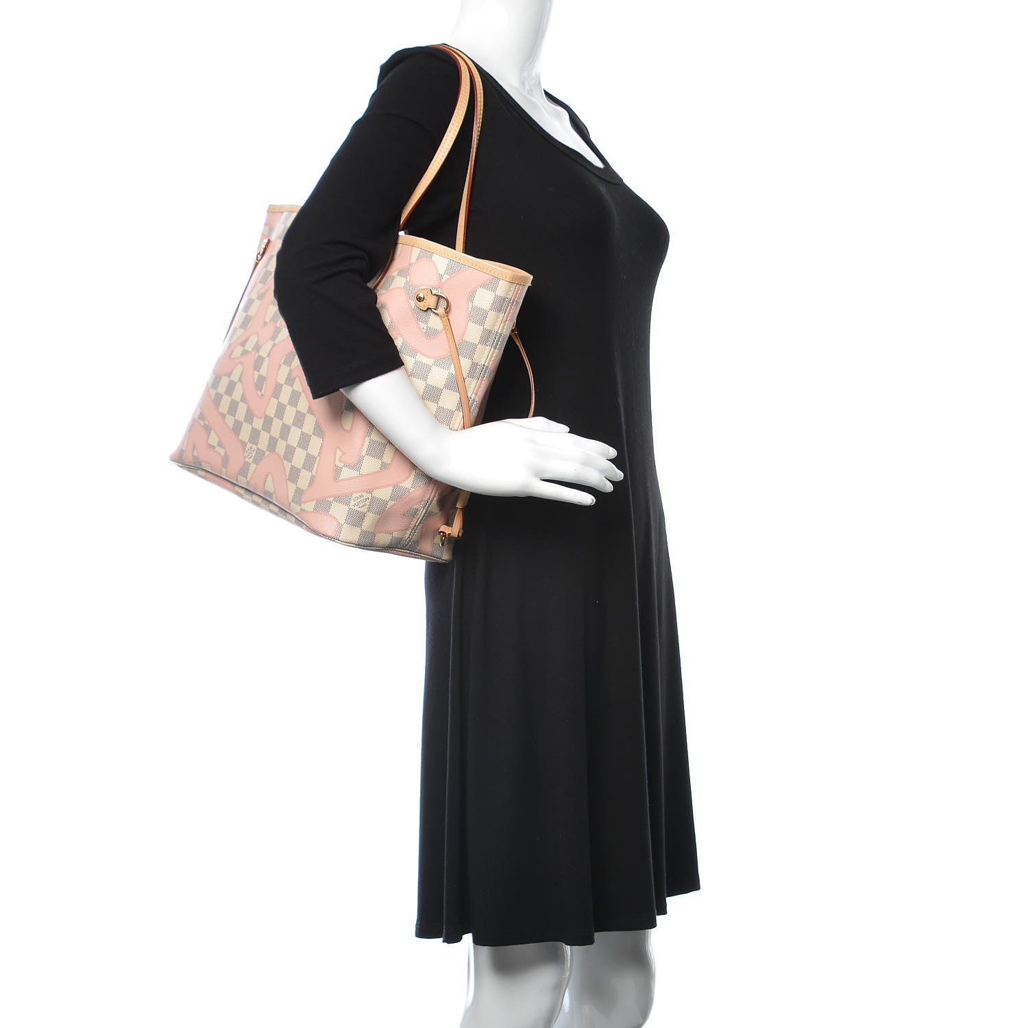 Louis Vuitton Damier Azur Tahitienne Neverfull MM 2 of 12
