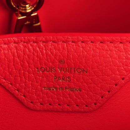 Louis Vuitton Taurillon Capucines BB Hibiscus Flamingo 6 of 7