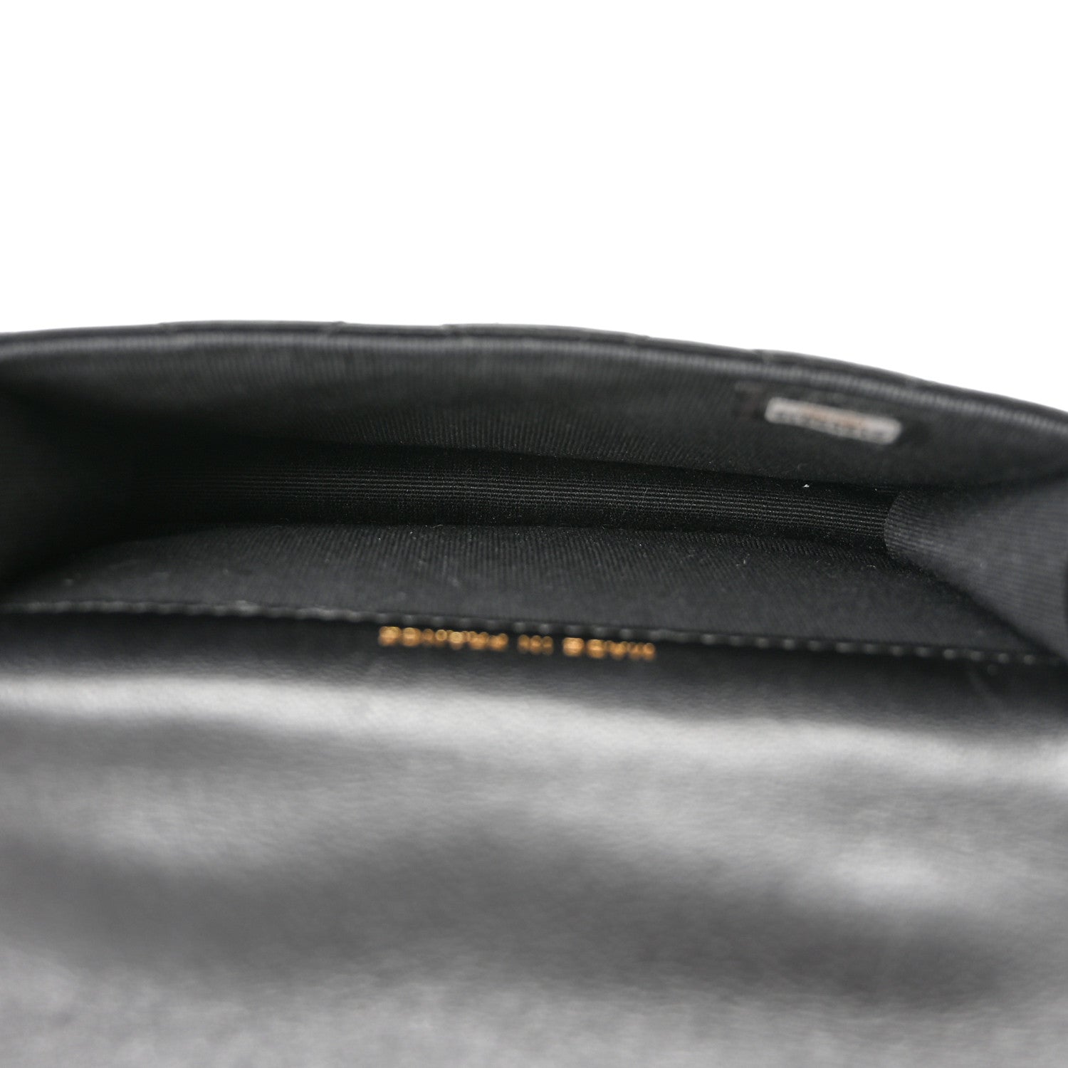 Chanel Lambskin Quilted Top Handle Flap Coin Purse With Chain Black 5 of 13