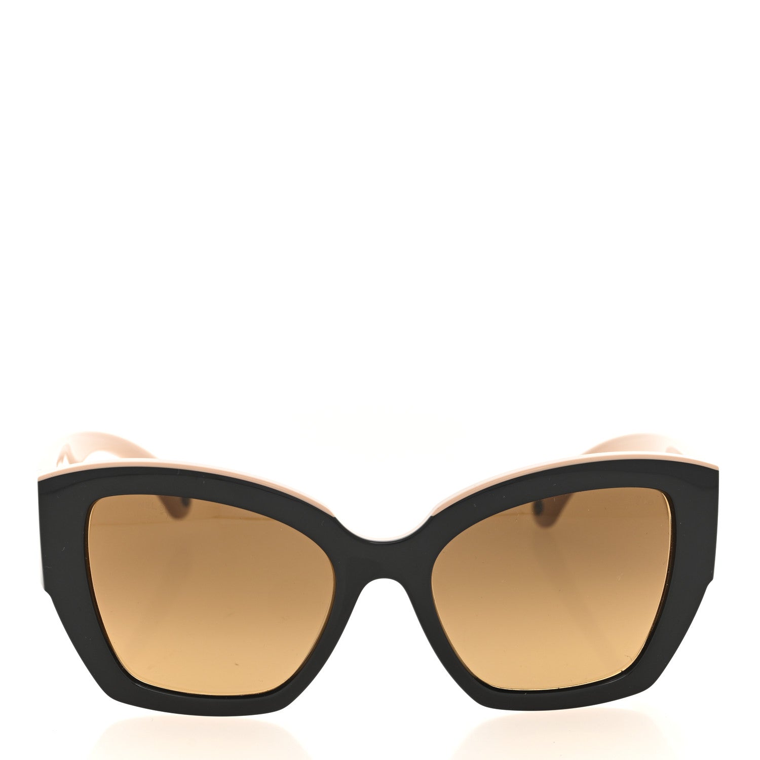 Chanel Nylon Butterfly Polarized Sunglasses 6058 Black Beige 2 of 7