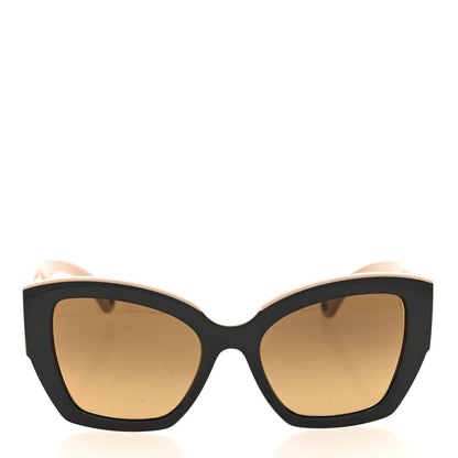 Chanel Nylon Butterfly Polarized Sunglasses 6058 Black Beige 2 of 7