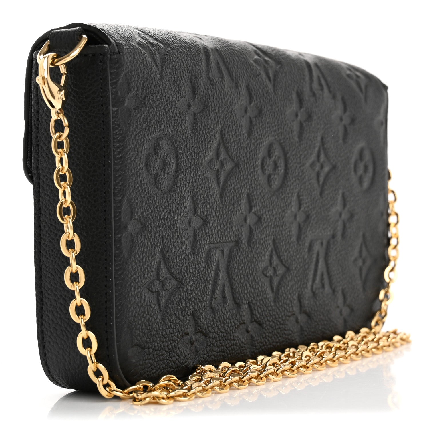 Louis Vuitton Empreinte Pochette Felicie Chain Wallet Black 4 of 14