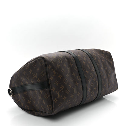 Louis Vuitton Monogram Macassar Keepall Bandouliere 45 4 of 12