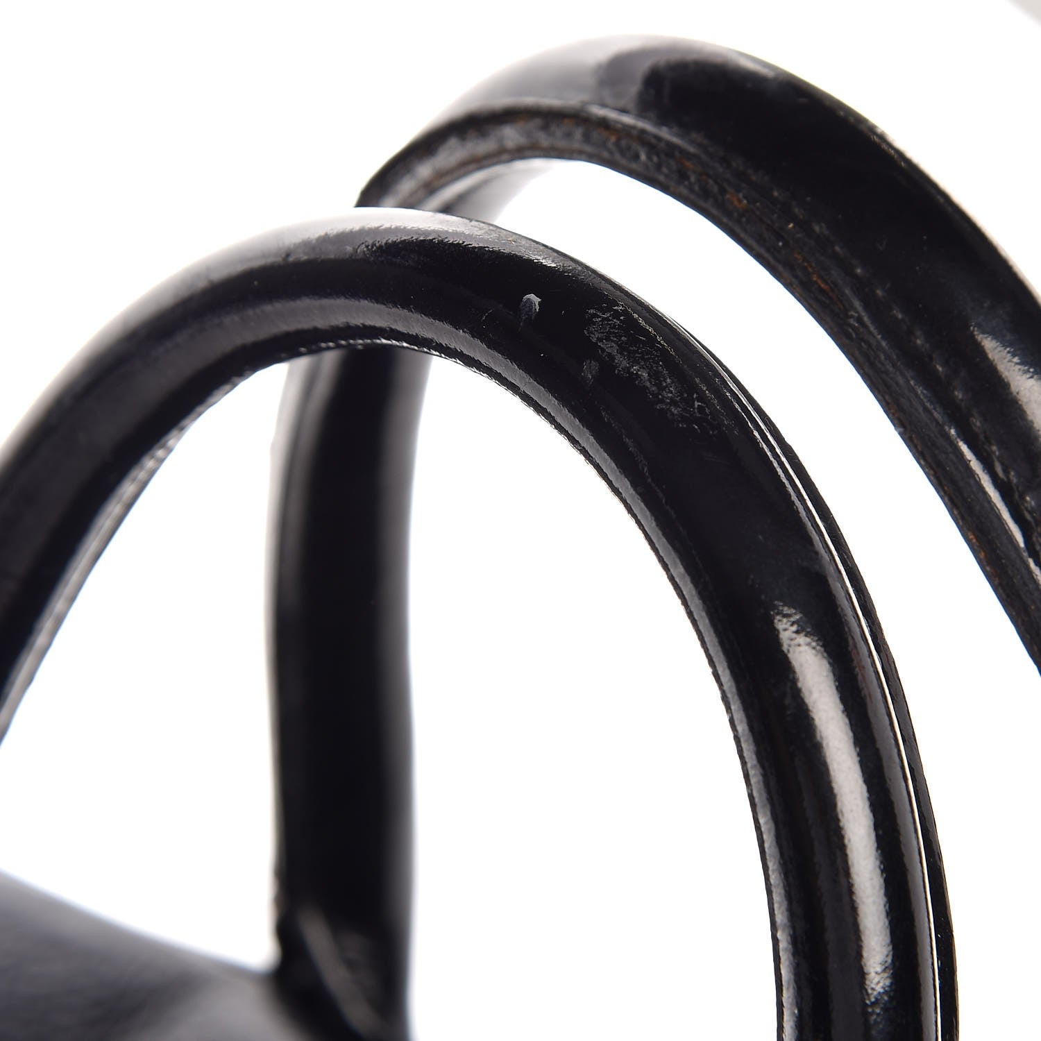 Chanel Caviar Patent Large Bowler Black 12 of 16